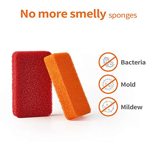 Liflicon Heavy Duty Silicone Scrubber Sponges-Kitchen Bathroom Cleaning Scrubber Dish Washing Scrubber - Image 2